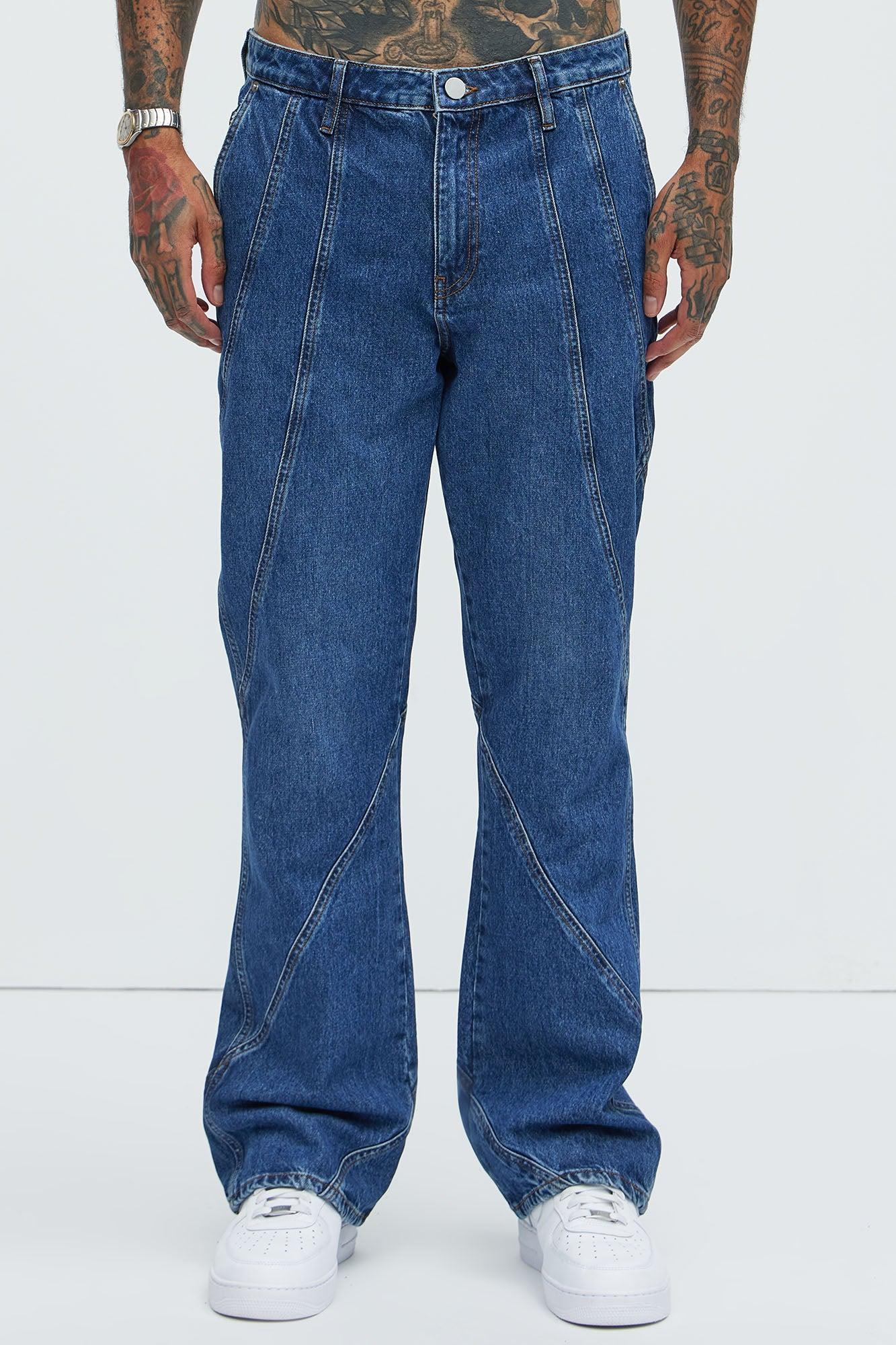 Reese Stacked Slim Flare Jeans - Medium Blue Wash Product Image