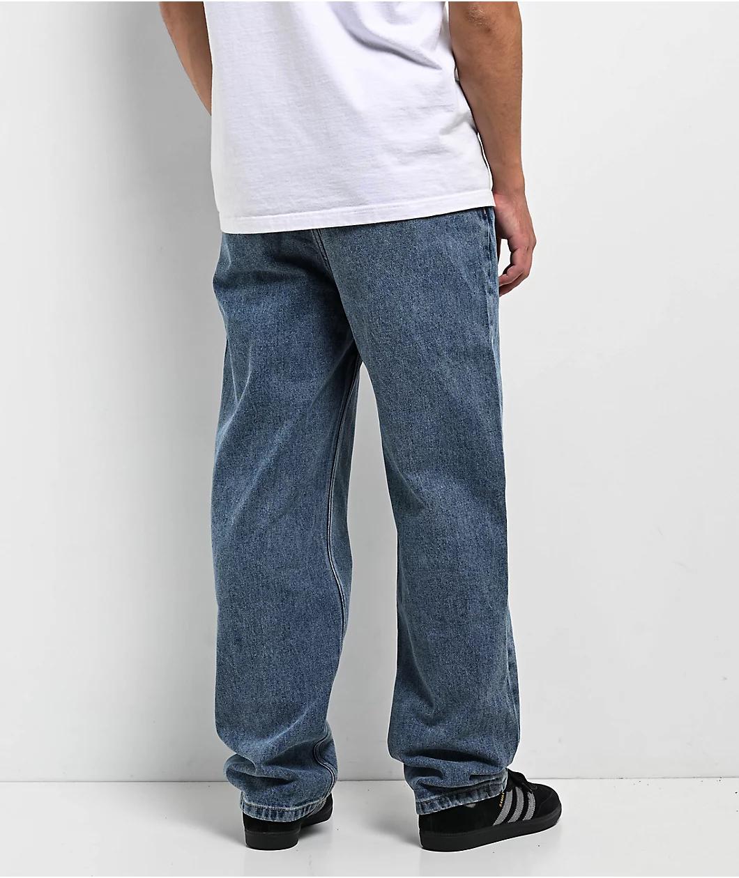 Empyre Loose Fit Brown Wash Denim Skate Jeans Product Image
