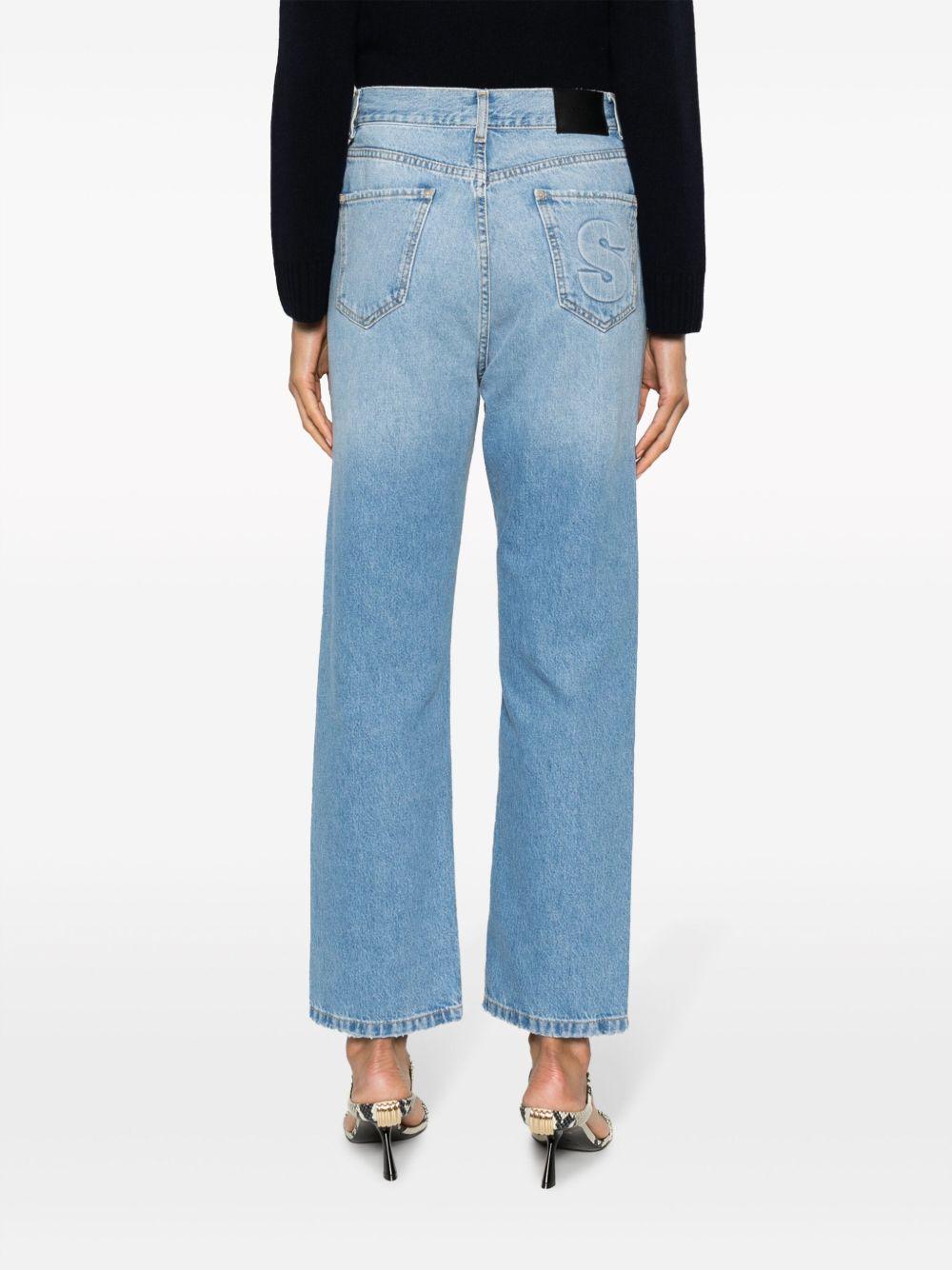 logo-embroidered straight-leg jeans Product Image