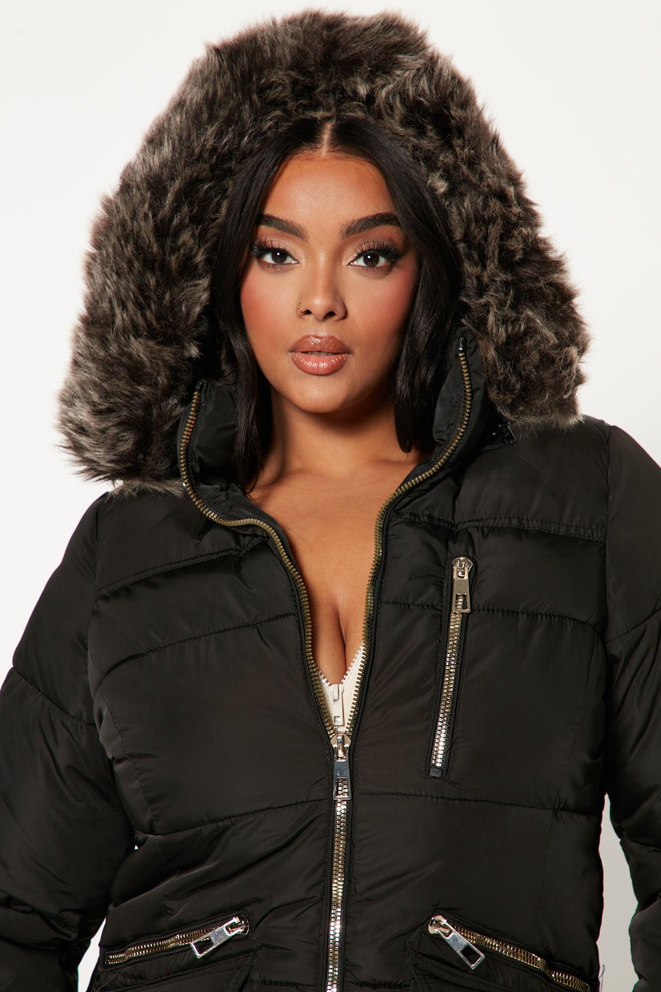 Cool Vibes Puffer Coat - Black Female Product Image