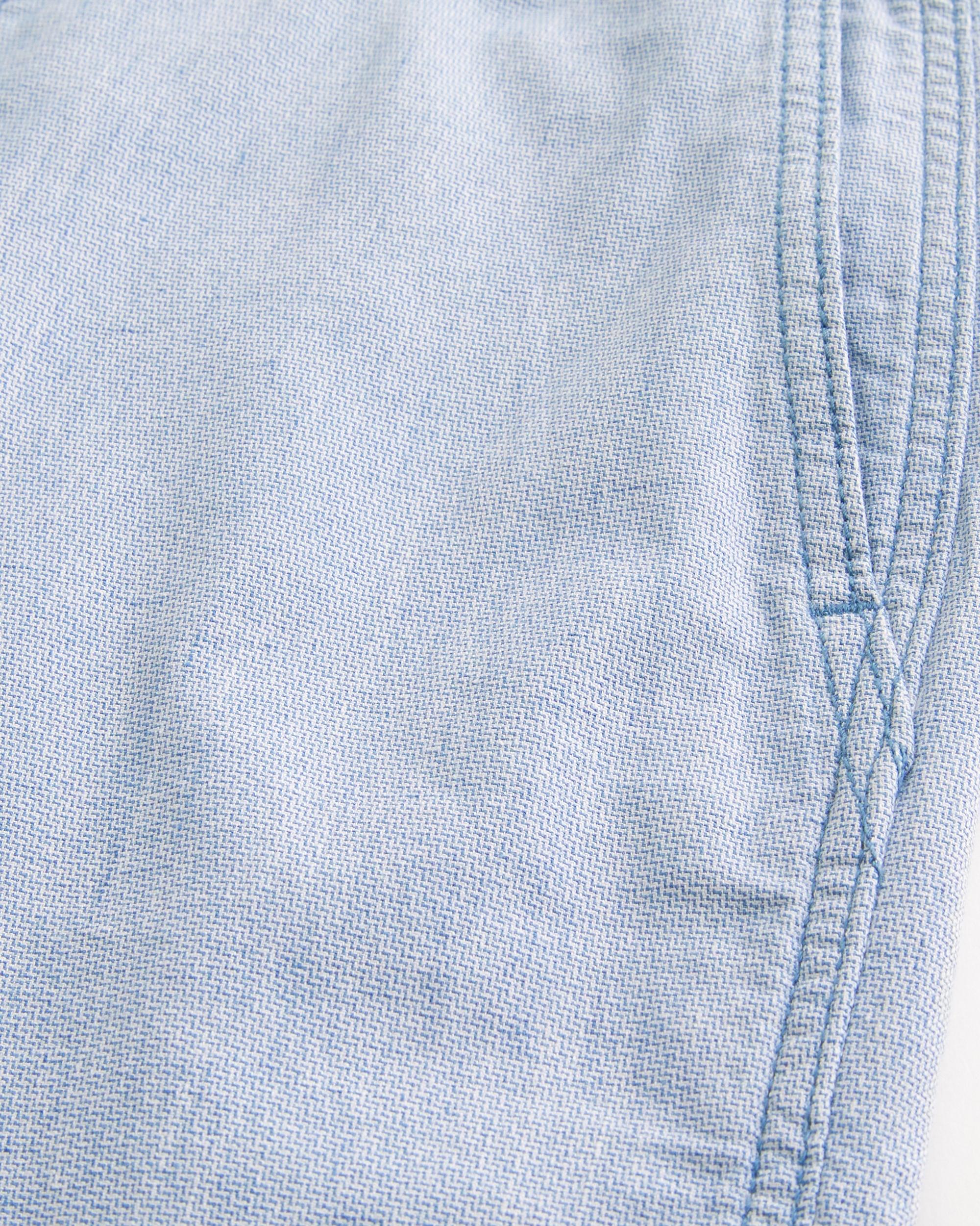 Linen-Blend Flex Waist Baggy Pants Product Image