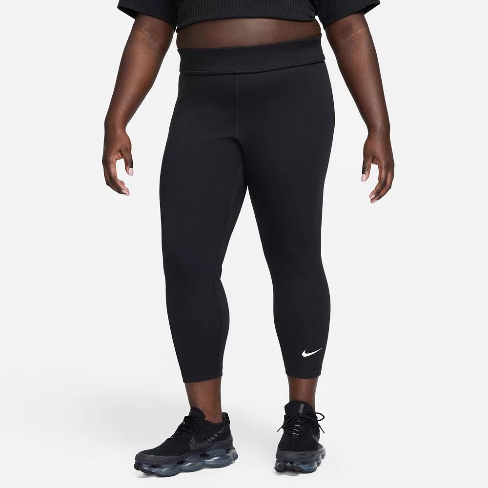 Plus Size Nike Sportswear Classics High Waisted 7/8 Leggings, Women's, Size: 2XL, Black Product Image