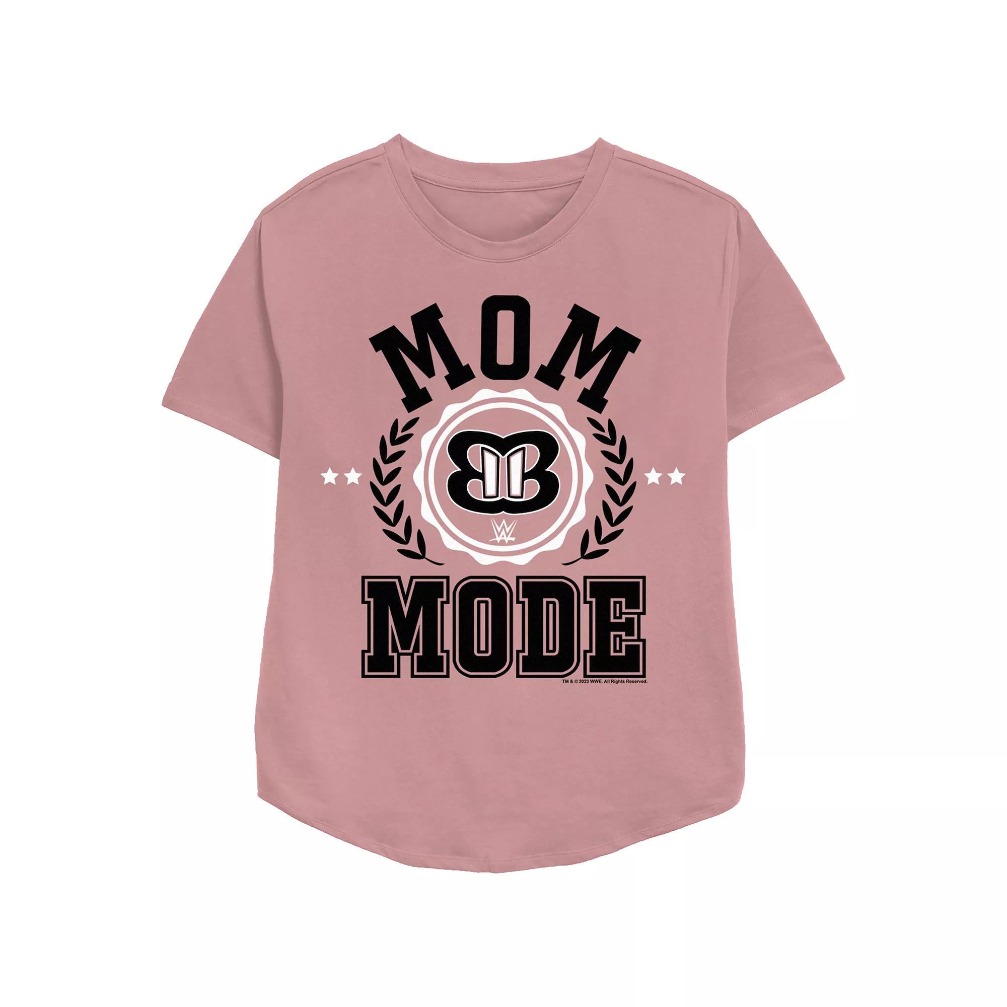 Women's WWE Mom Mode Relaxed Fit Graphic Tee,  Product Image