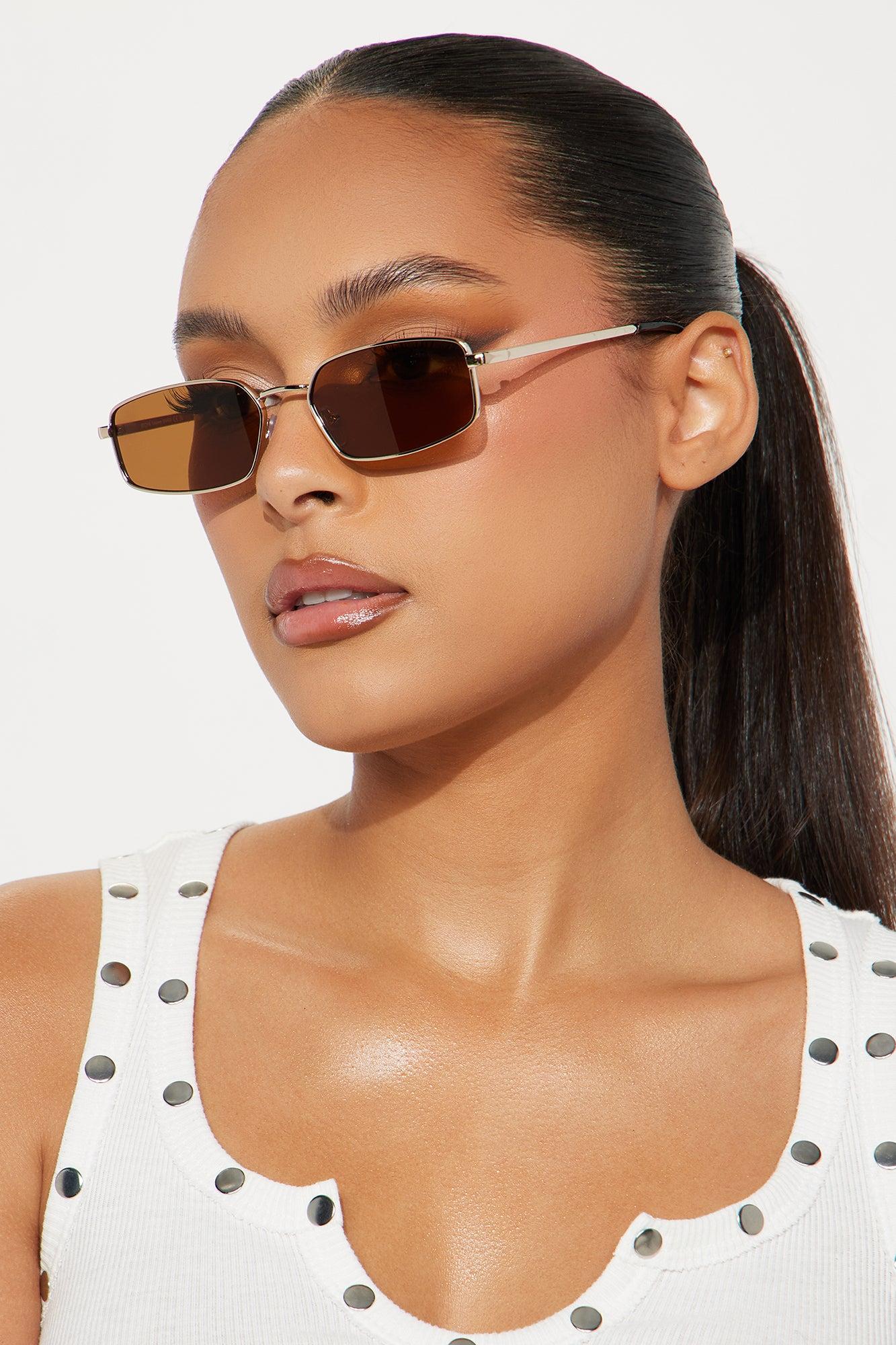 Sunset View Square Sunglasses - Brown Product Image