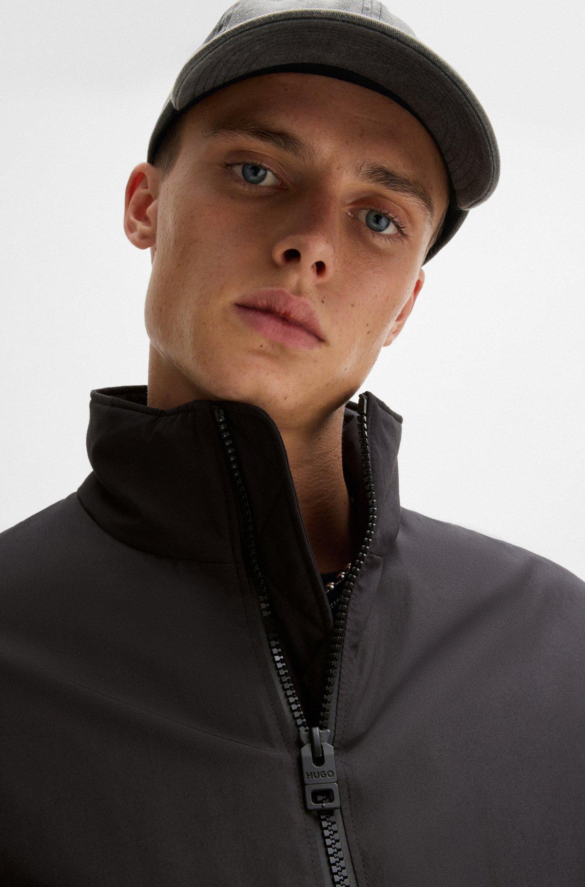 Water-repellent jacket in matte fabric Product Image