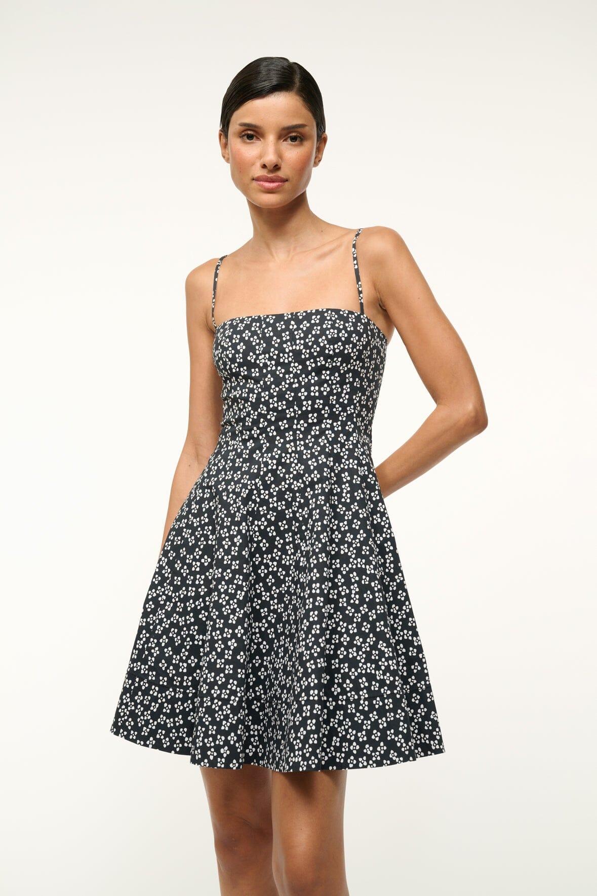 WYLIE MINI DRESS | BLACK WOODBLOCK FLORAL Product Image