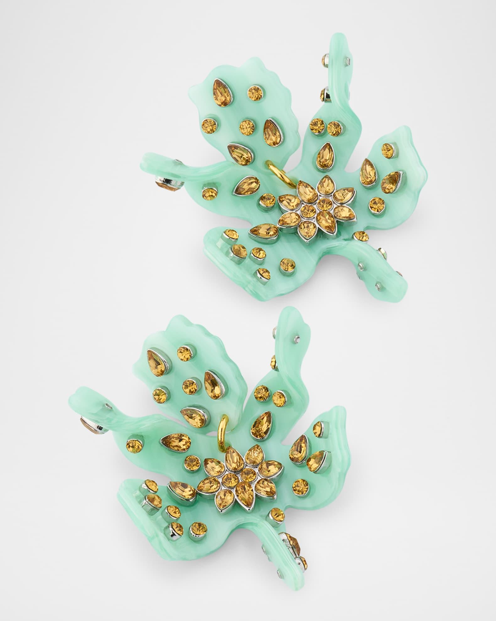 Small Embellished Paper Lily Earrings Product Image