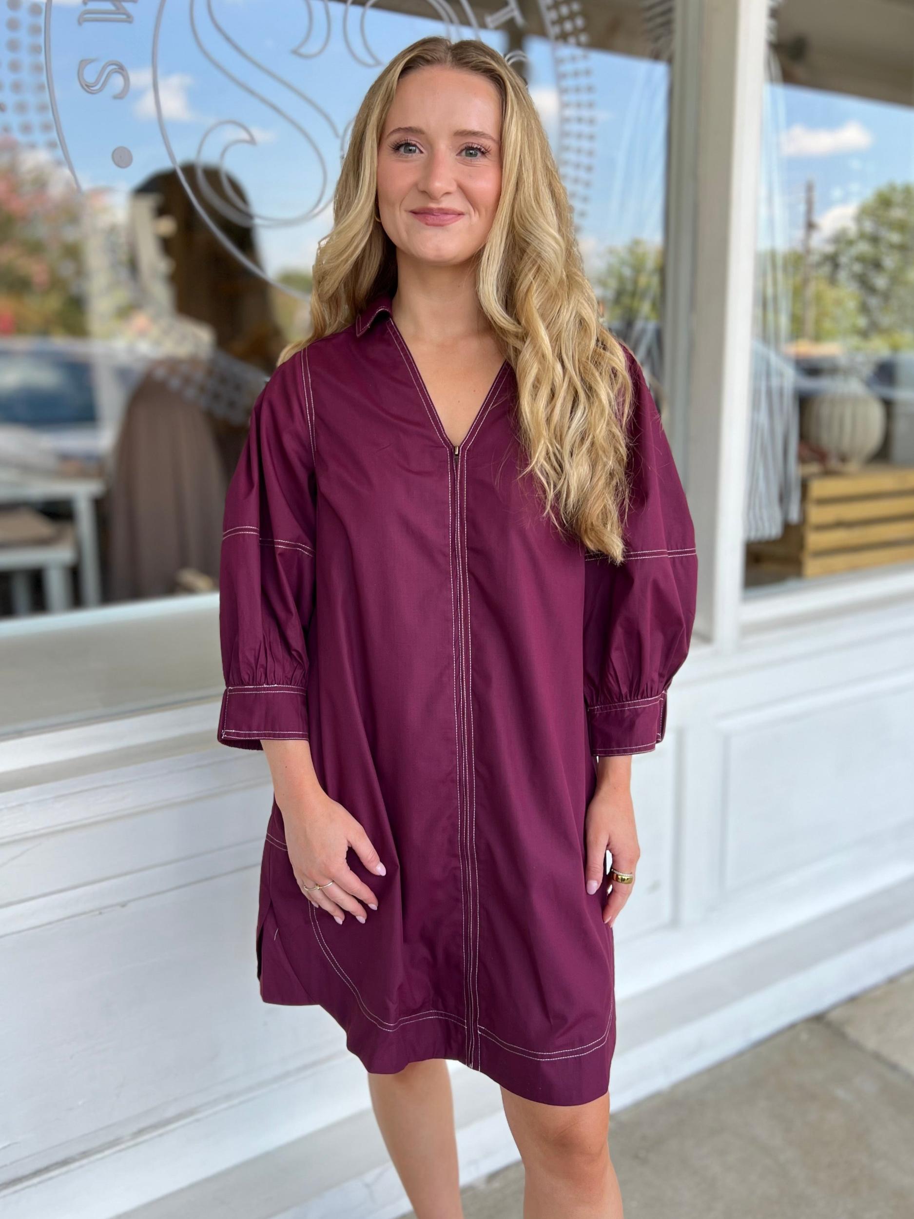 Leilani V-Neck Mini Dress Product Image