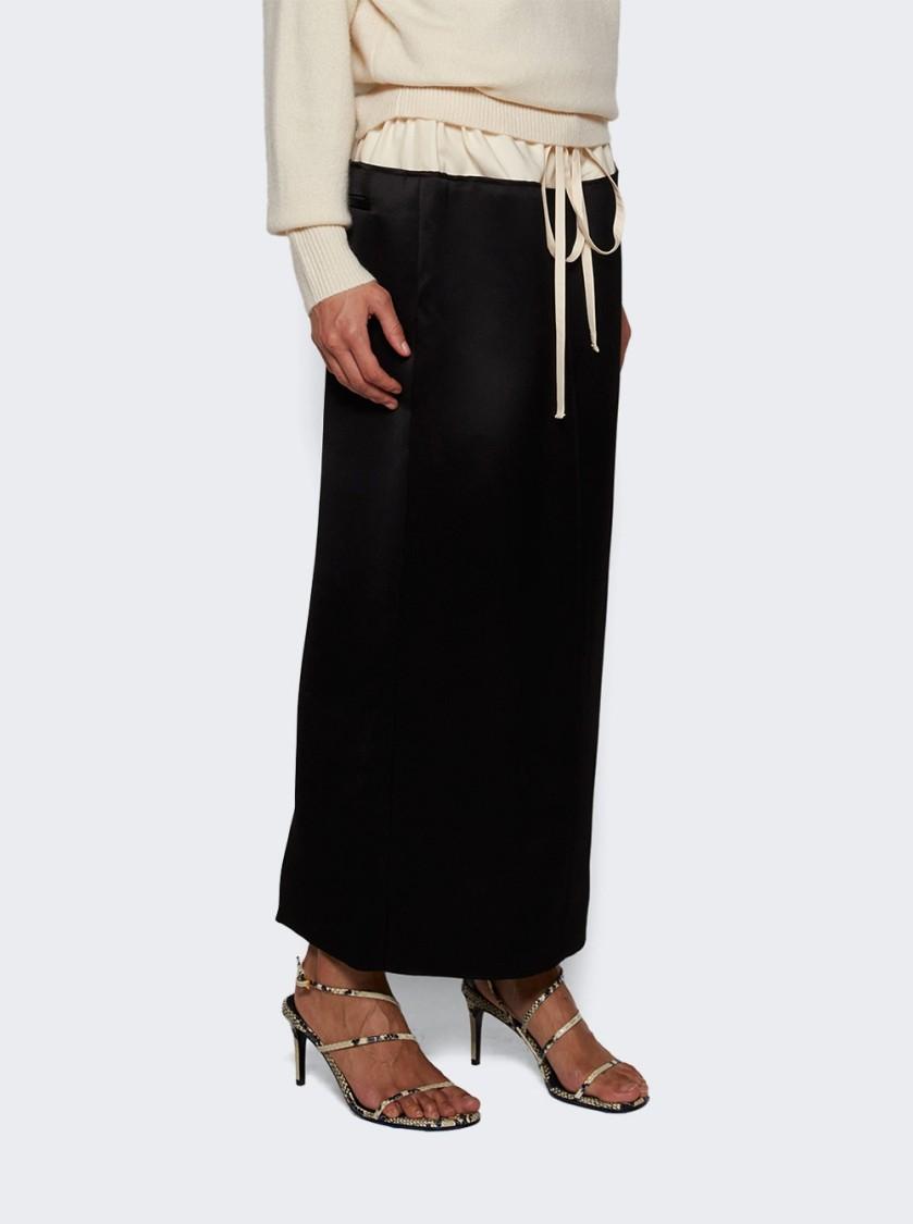 KHAITE Loop Snake-effect Leather Sandals In Beige Comb Product Image