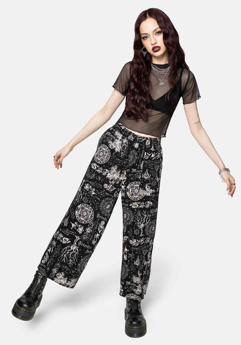 Trinity Moon Print Pull On Culotte Product Image