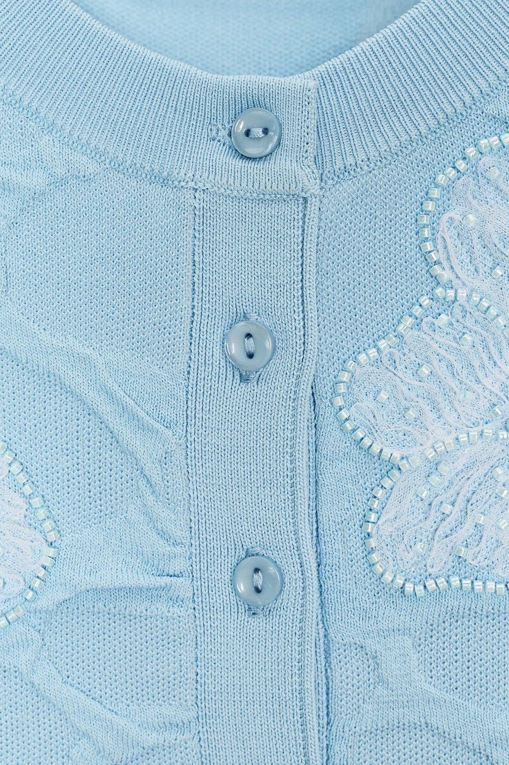 BEADED KNIT CARDIGAN Product Image