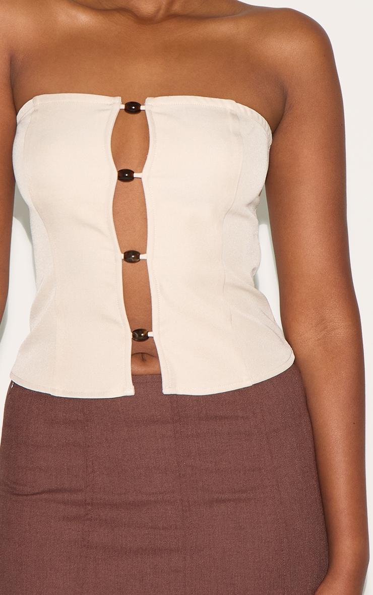 Beige Beaded Bandeau Product Image