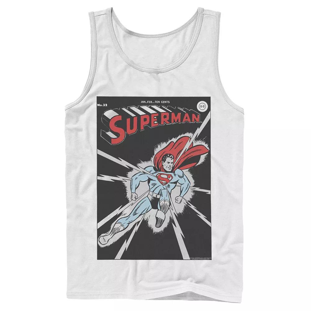 Men's DC Comics Superman No. 32 Comic Cover Poster Tank Top,  Product Image