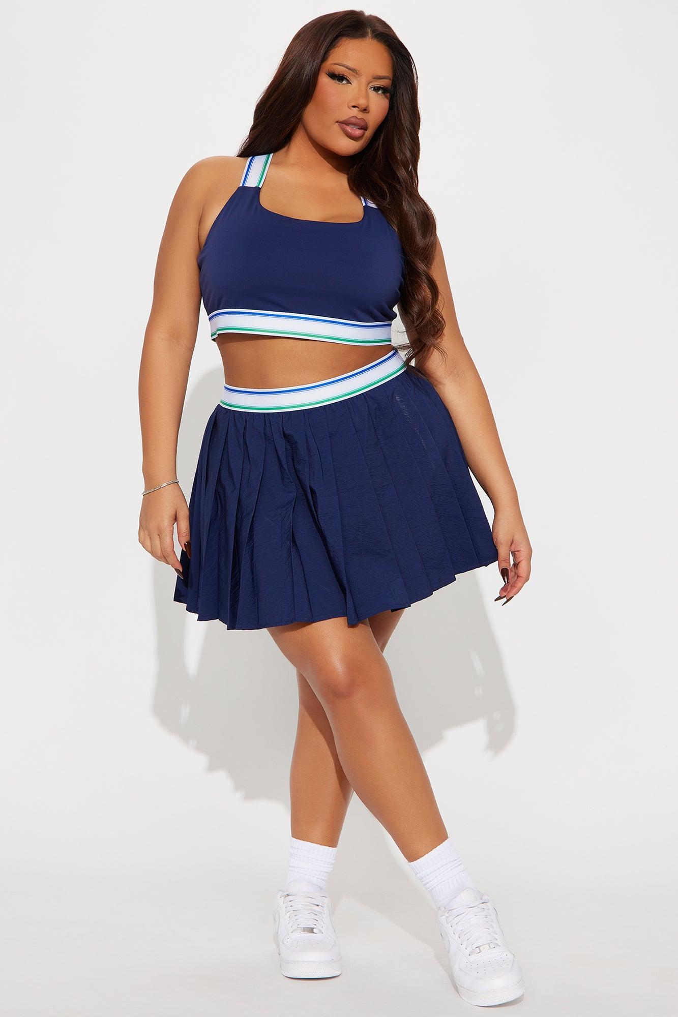 Phoebe Active Skirt Set - Midnight Blue Product Image
