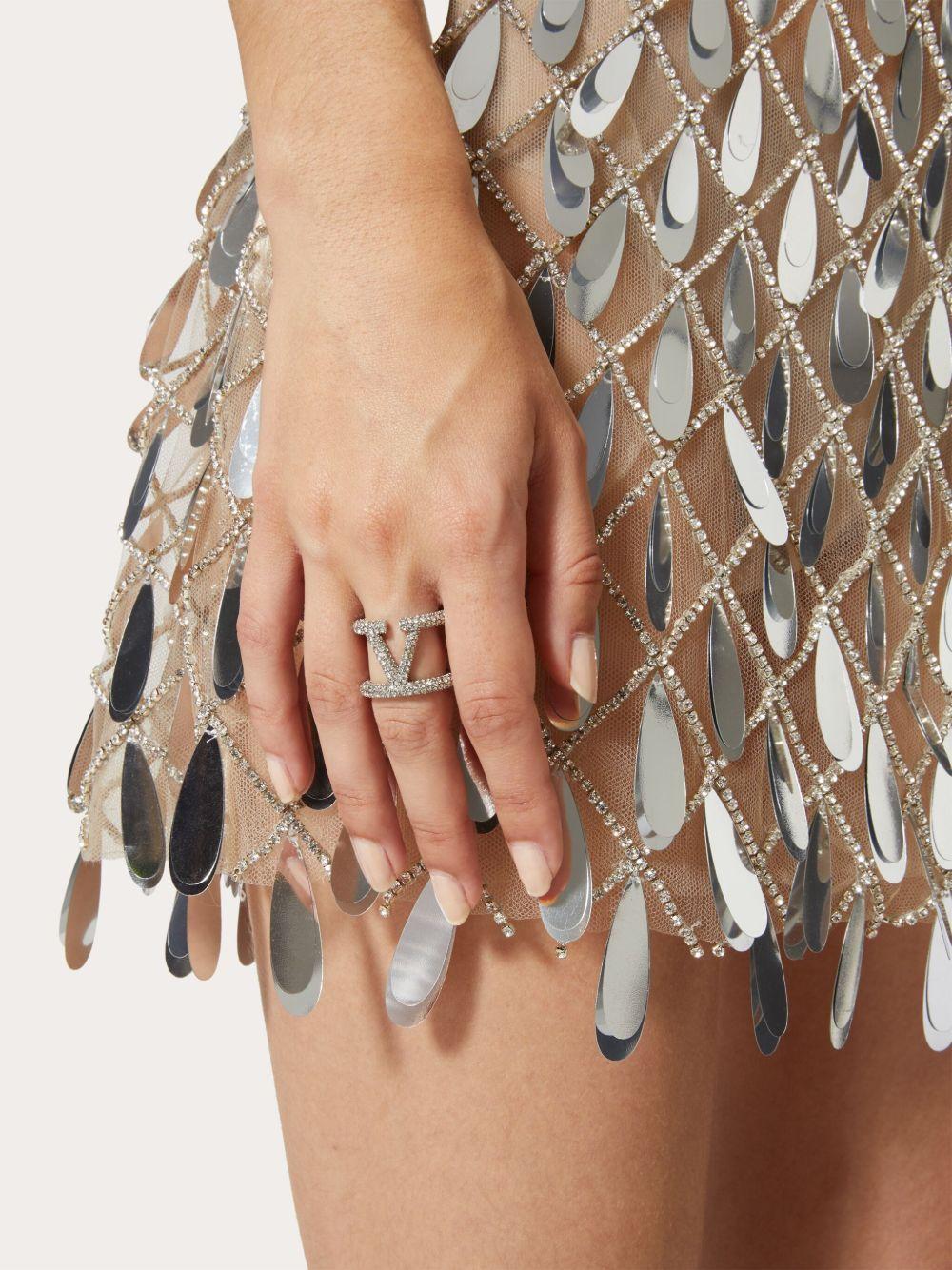 VLogo Signature crystal ring Product Image