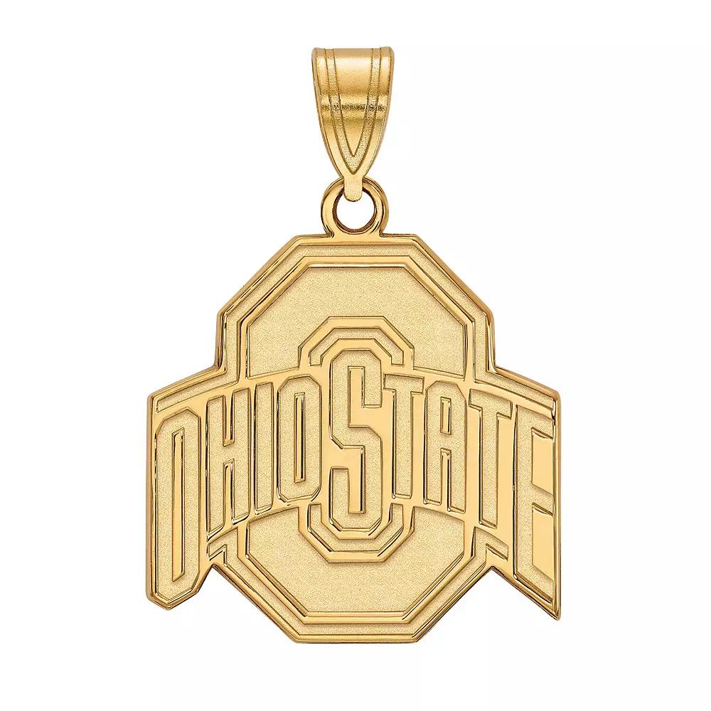 LogoArt 14K Gold Plated Ohio State Large Pendant, Women's, Size: 25MM Product Image
