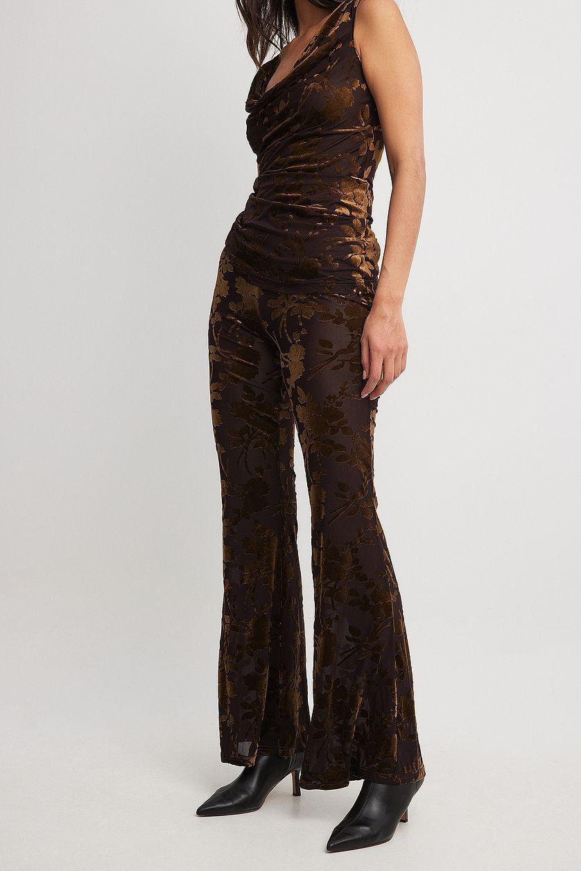 Mesh Mid Waist Trousers Product Image