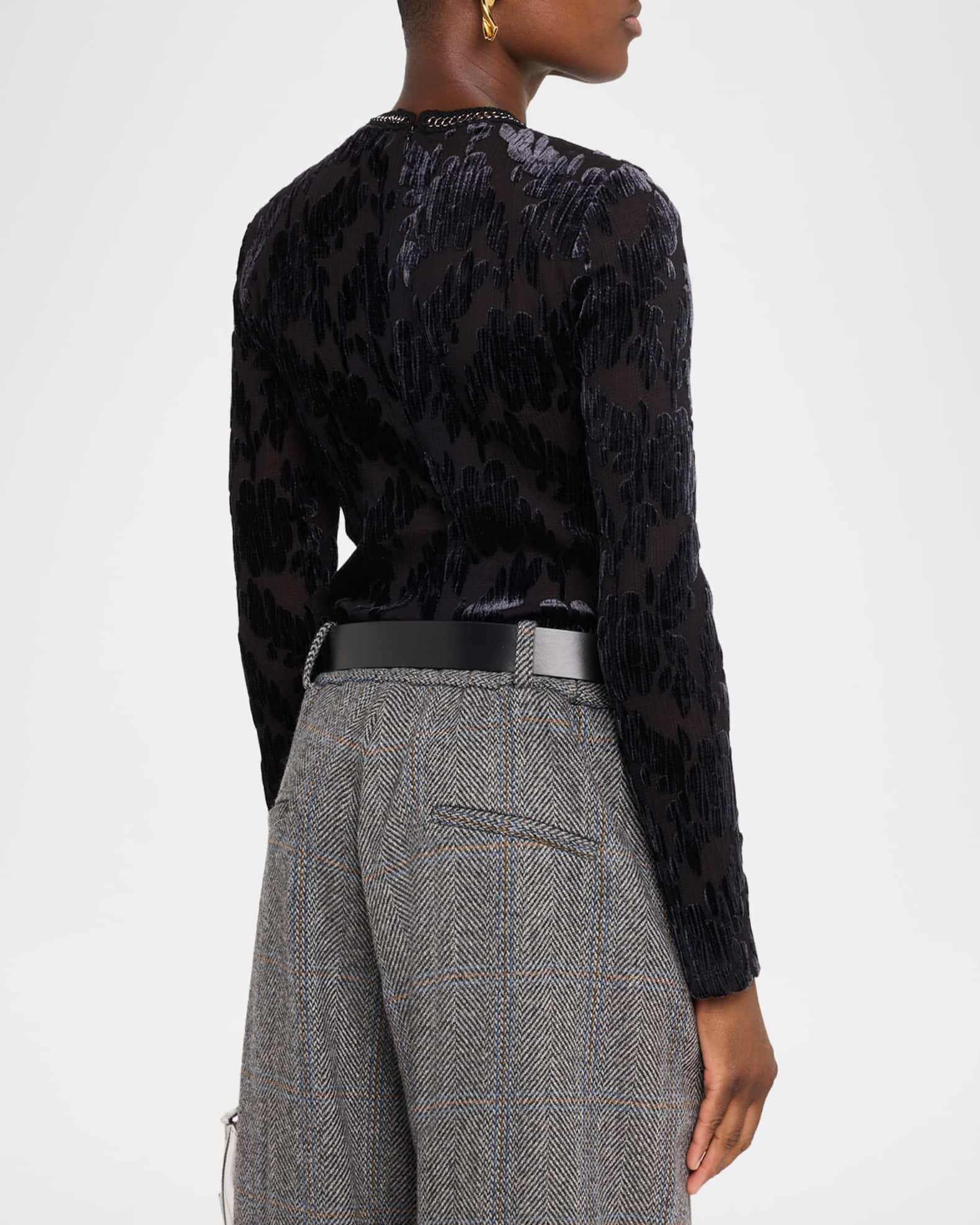 Regine Long-Sleeve Burnout Top Product Image