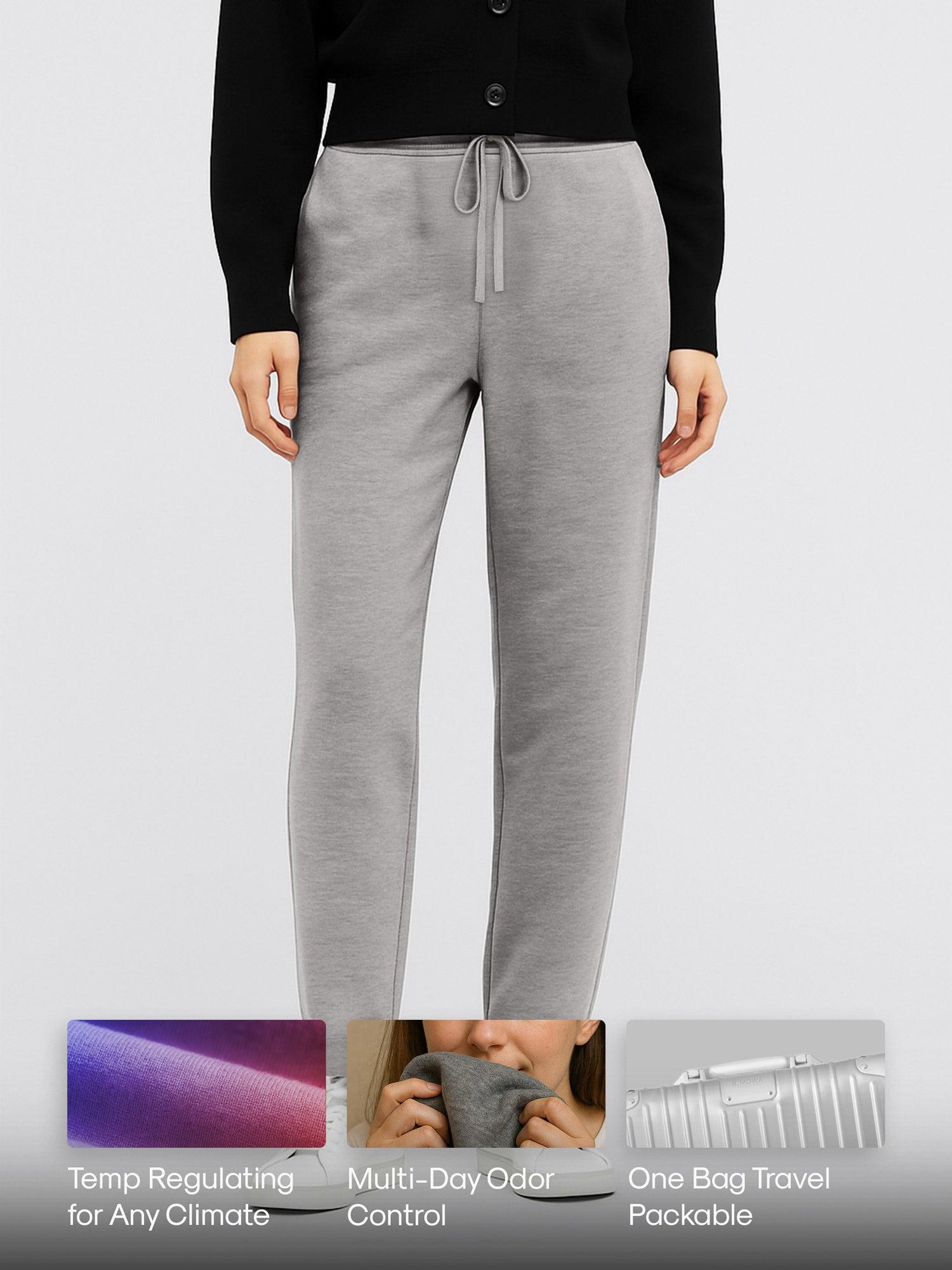 Women's Travel Merino Pant - Pale Silver Product Image