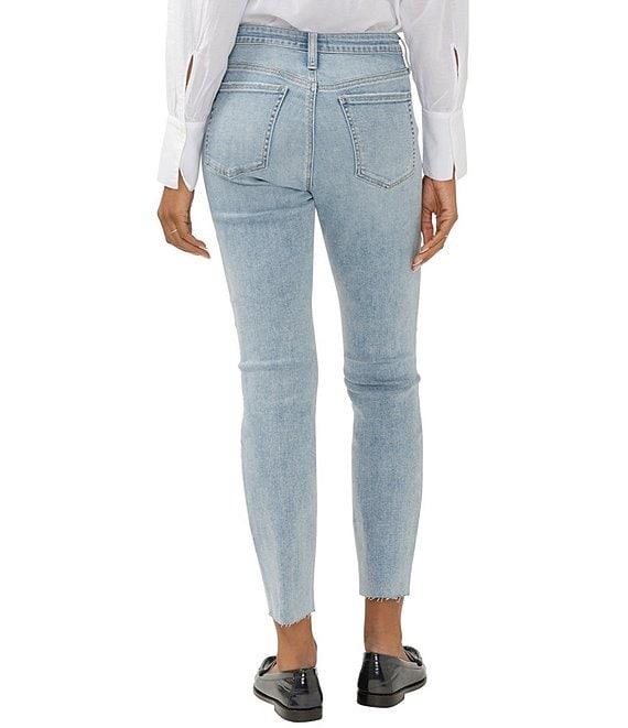 Silver Jeans Co. Beau High Rise Relaxed Fit Slim Straight Leg Cropped Jeans Product Image