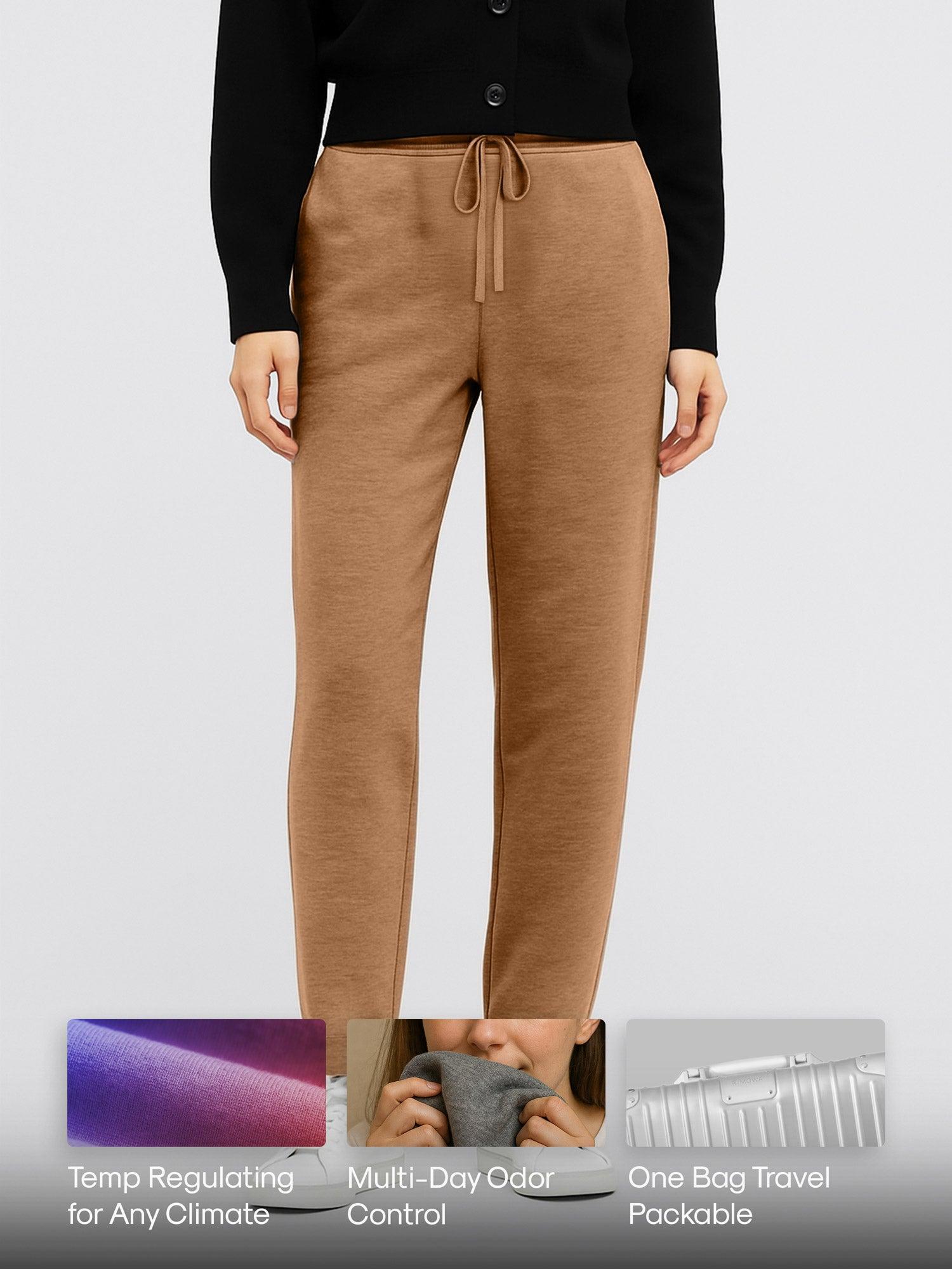 Women's Travel Merino Pant - Camel Product Image