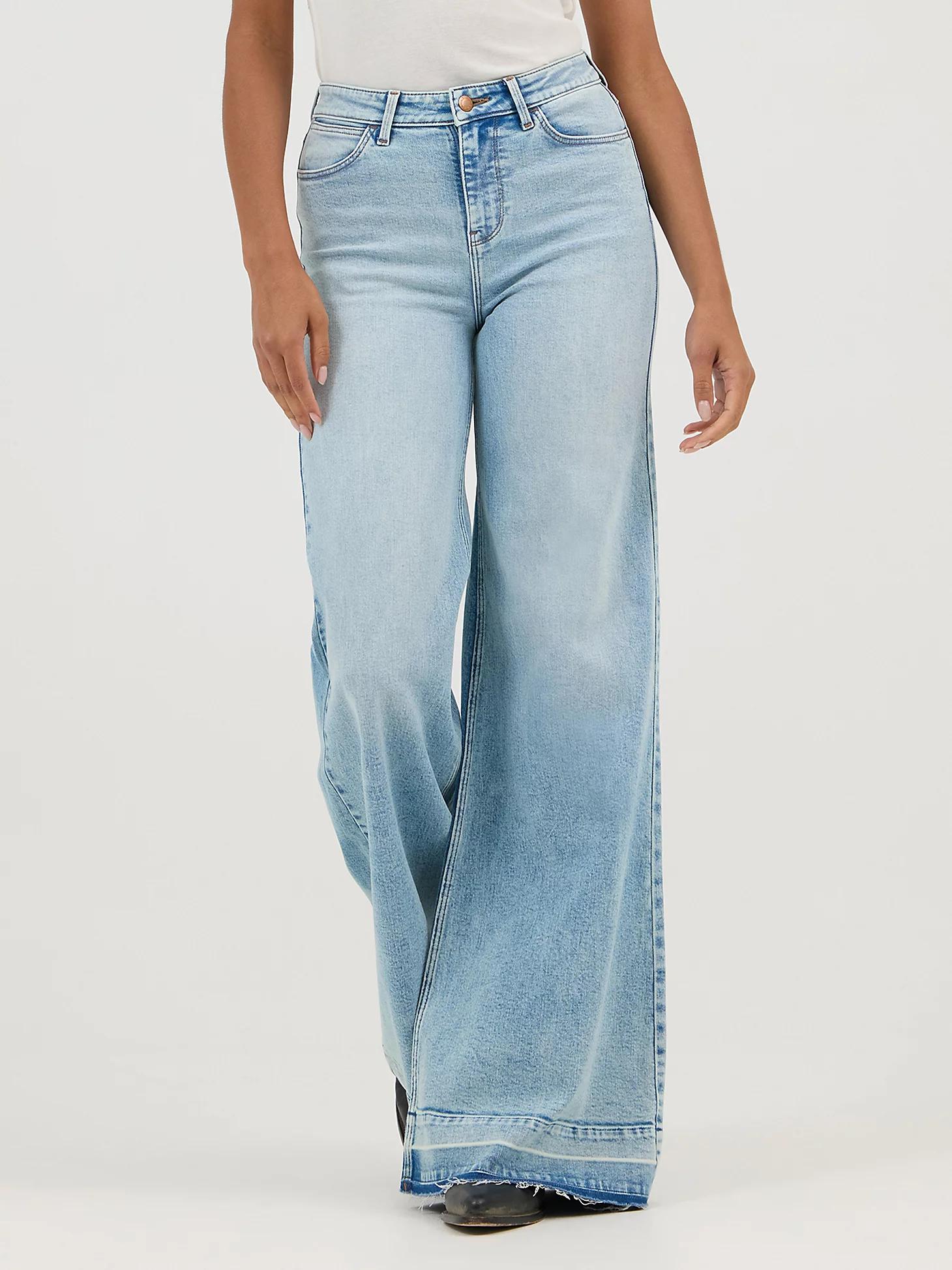 Women's High Rise Wide Leg Jean | Women's JEANS | Wrangler® Product Image