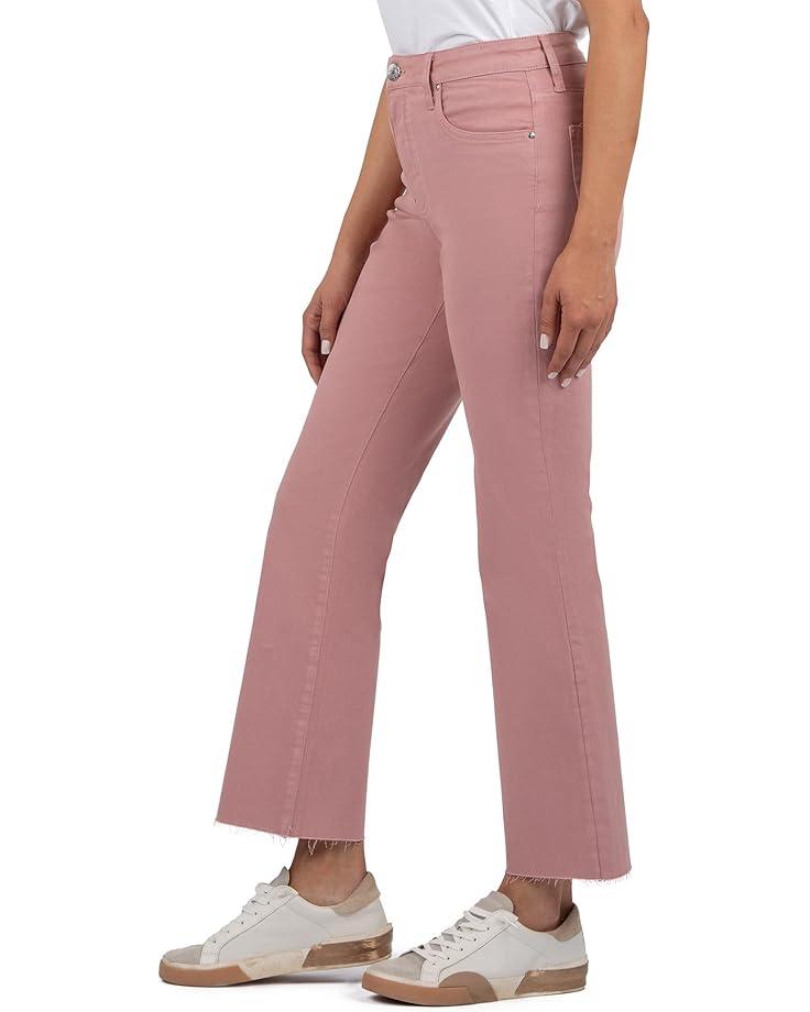 Kelsey High-Rise Ankle Flare With Raw Hem In Ecru Product Image