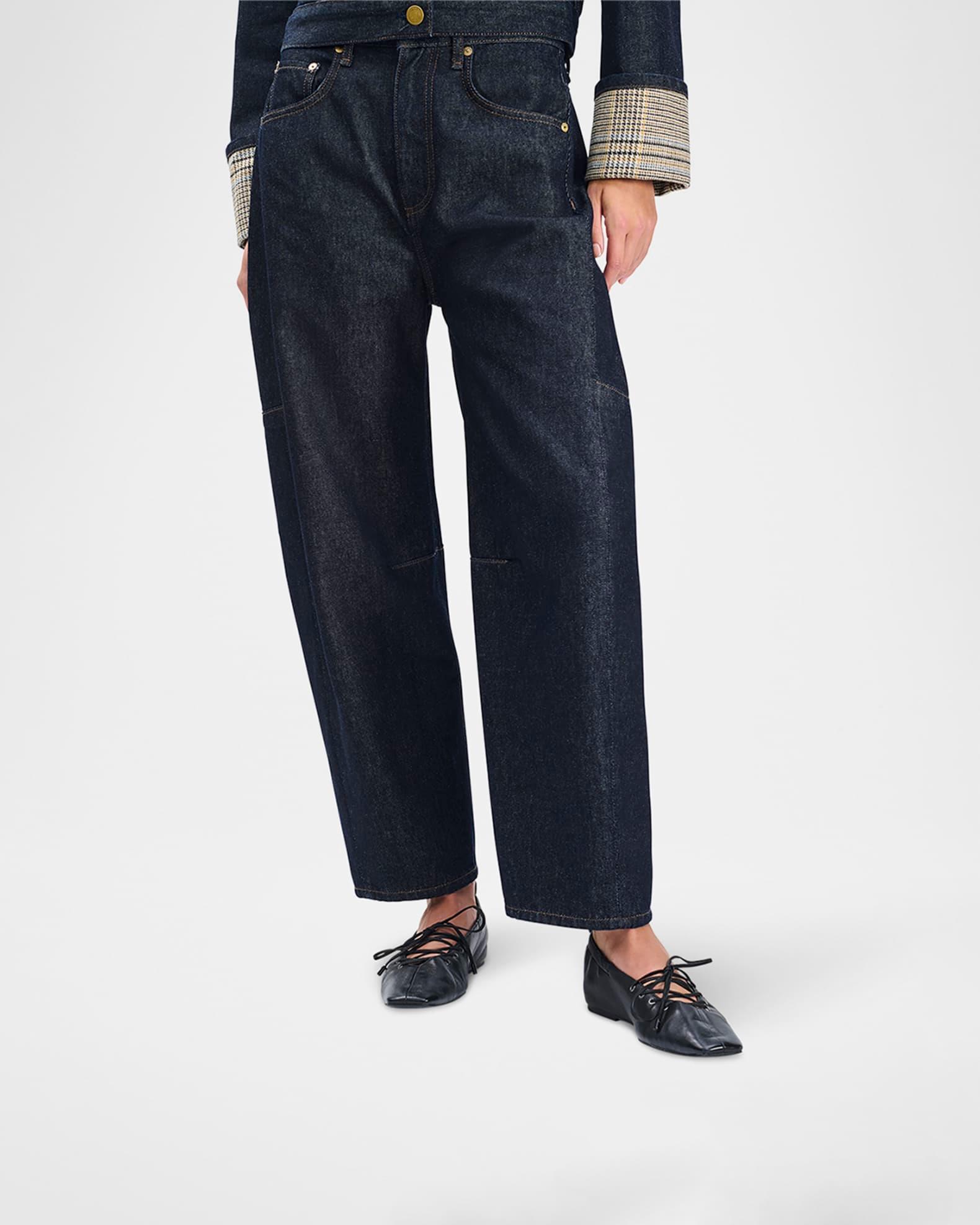 Sophia Lace-Up Leather Ballerina Flats Product Image