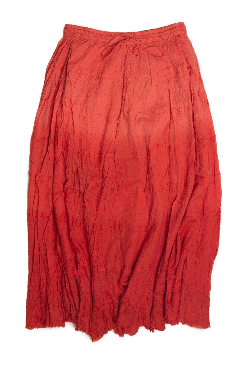 Pink Tiered Maxi Skirt Product Image