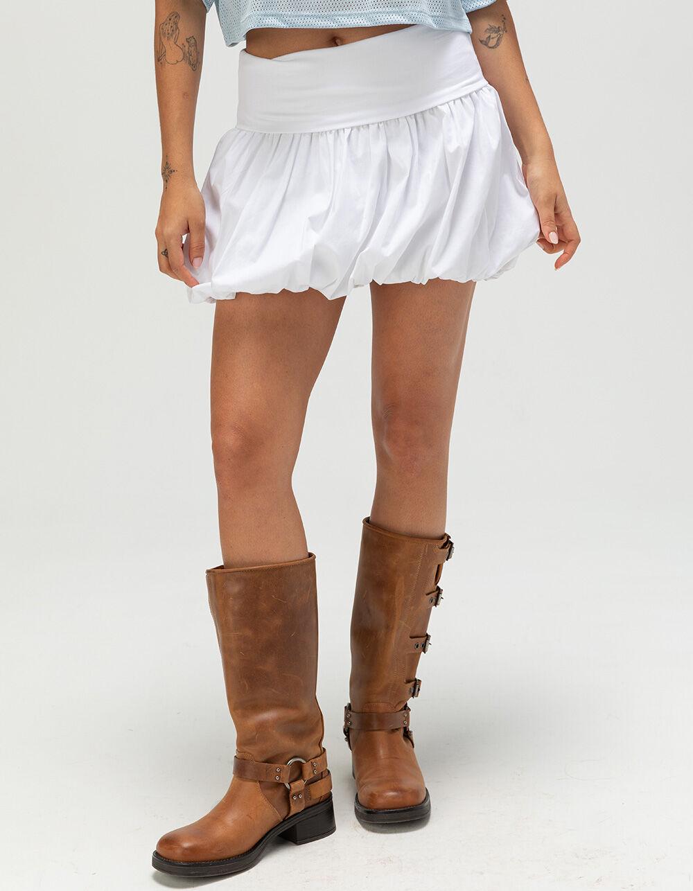 RSQ Womens Bubble Mini Skirt - WHITE Product Image