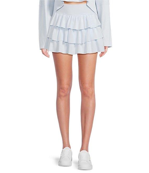 GB Coordinating Tiered Mini Skirt Product Image