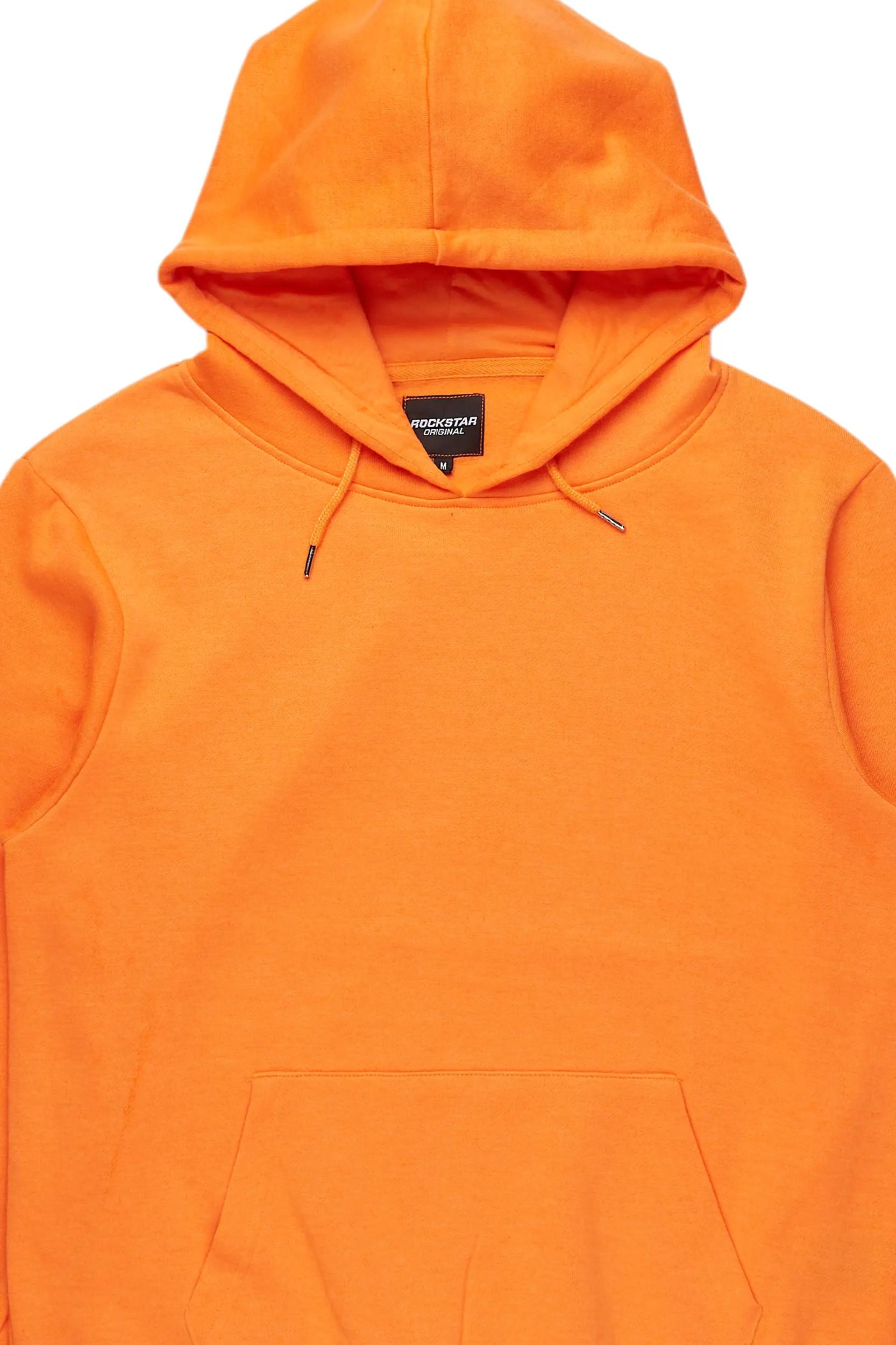 Basic Orange Rockstar Hoodie Male Product Image