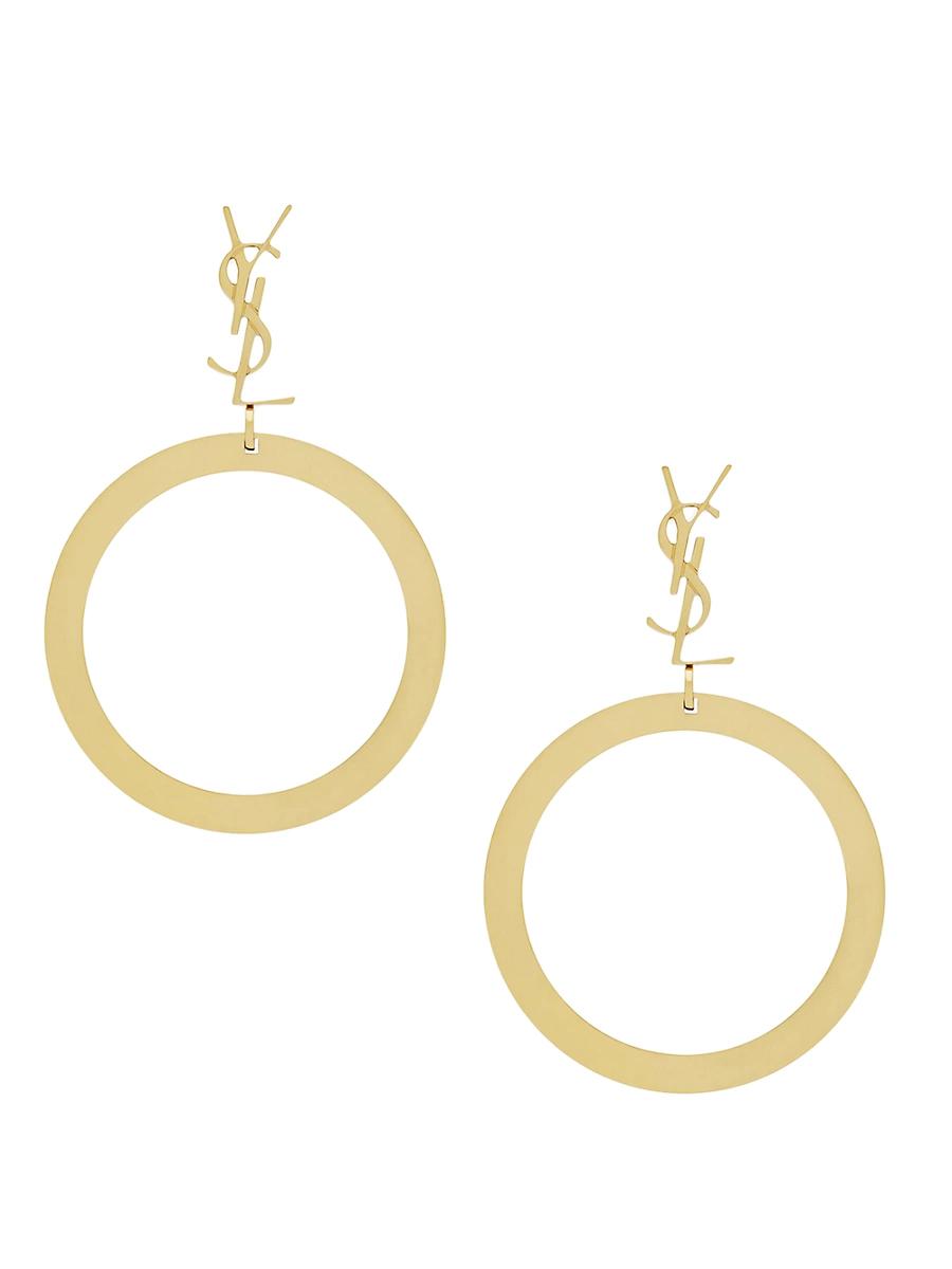 Womens Cassandre Pendant Hoop Earrings in Metal Product Image