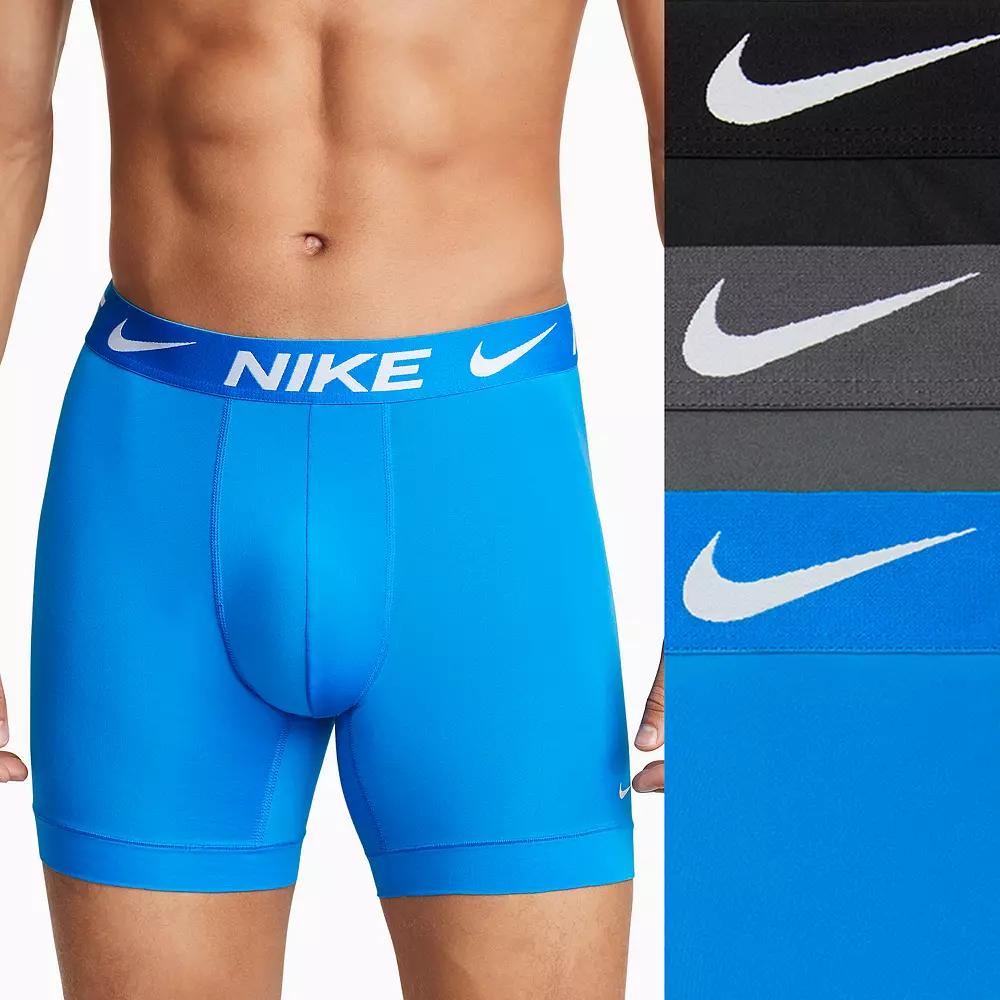 Nike Mens Dri-FIT Essential Micro Long Boxer Briefs (3-Pack) | KE1158-001 Product Image