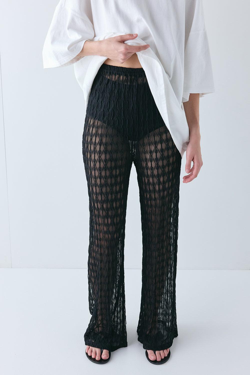 Suki Sheer Pants Black Product Image