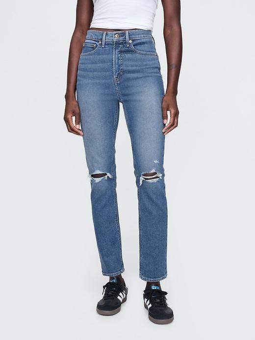 High Rise Vintage Slim Jeans Product Image