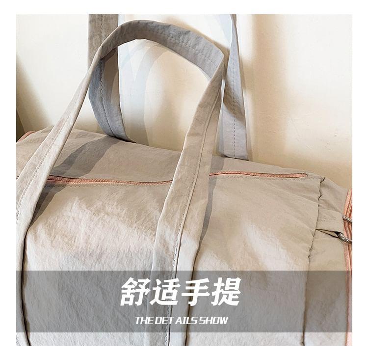 Lettering Applique Duffle Bag Product Image