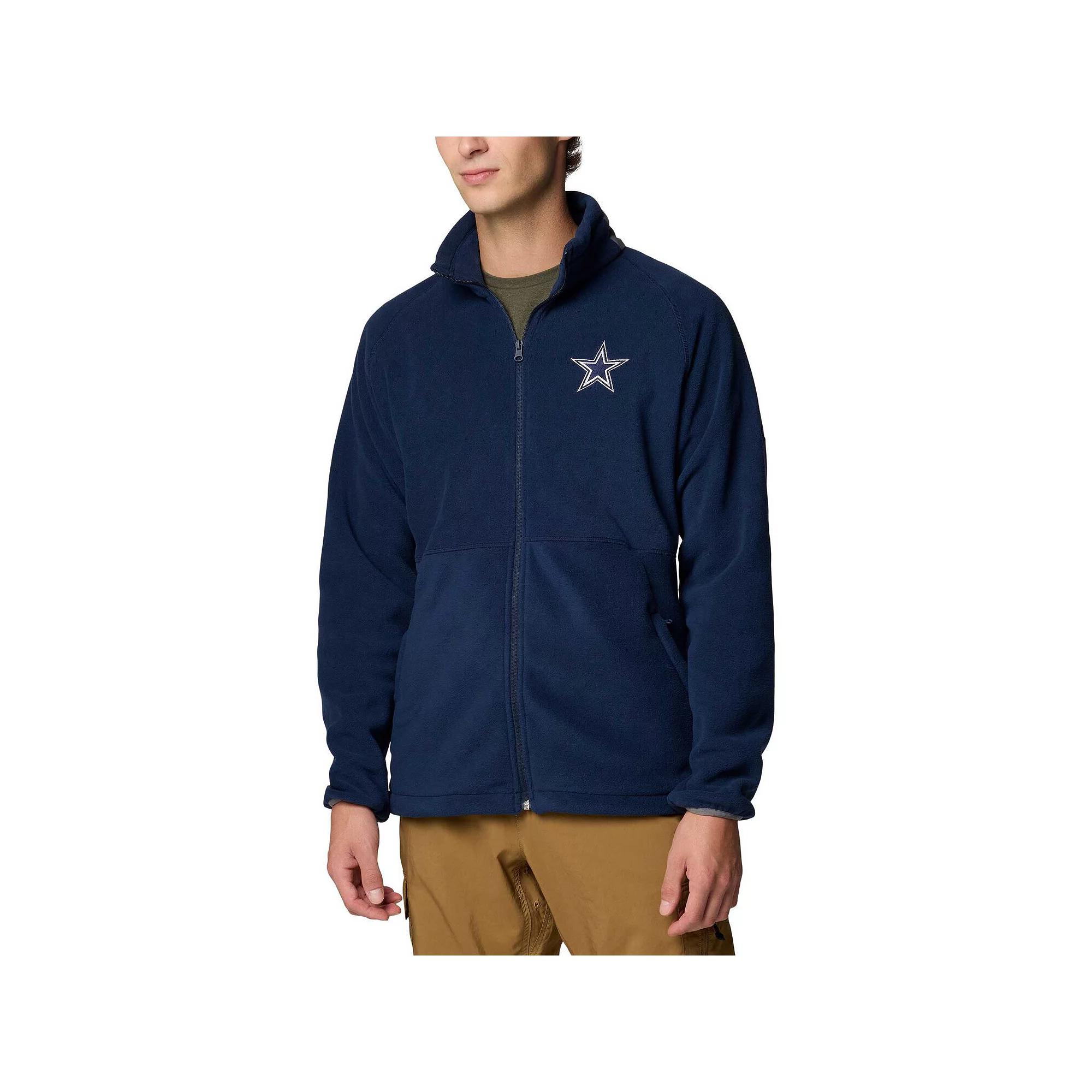 Men's Columbia Navy Dallas Cowboys Big & Tall Flanker IV Fleece Full-Zip Jacket,  Product Image
