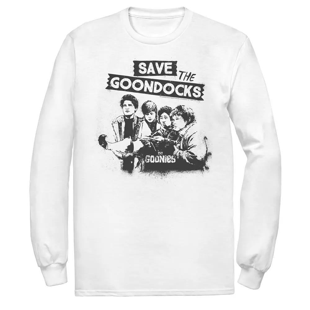 Men's The Goonies Save The Goondocks Text Tee, Size: 3XL, White Product Image