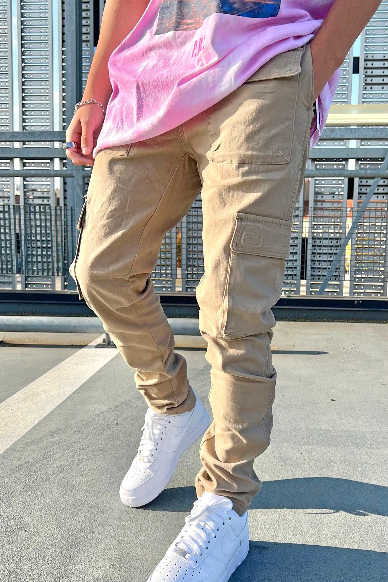 Cadet Utility Slim Cargo Pants - Khaki Product Image