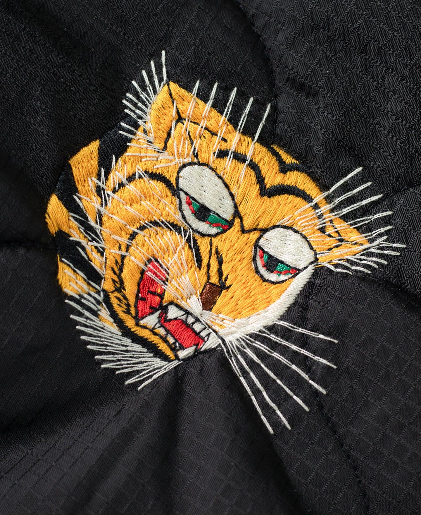 Vietnam War Quilted Padded Souvenir Jacket - Olive Product Image