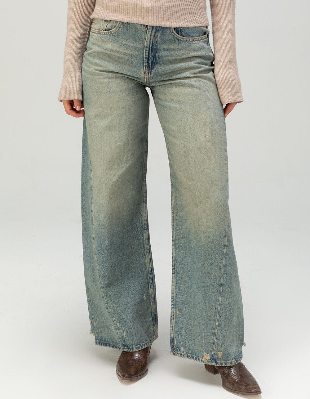 ONLY Eryn Womens High Waist Wide Leg Jeans - DENIM Product Image