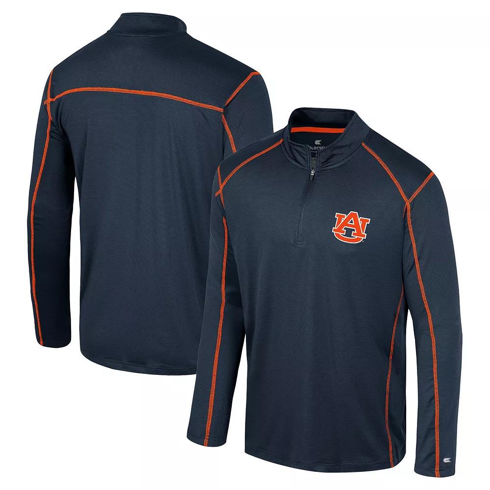 Men's Colosseum Navy Auburn Tigers Cameron Quarter-Zip Windshirt, Size: Medium, Blue Product Image