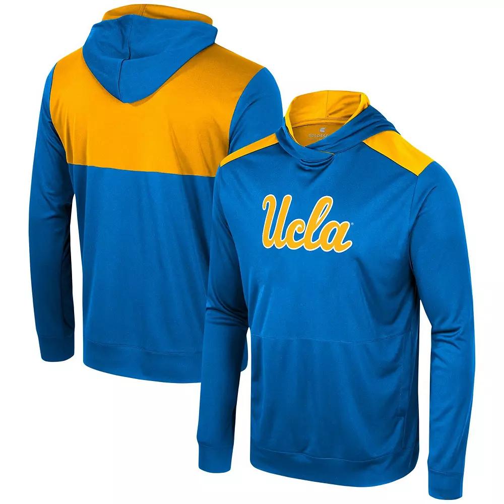 Men's Colosseum Blue UCLA Bruins Warm Up Long Sleeve Hoodie T-Shirt, Size: Large Product Image