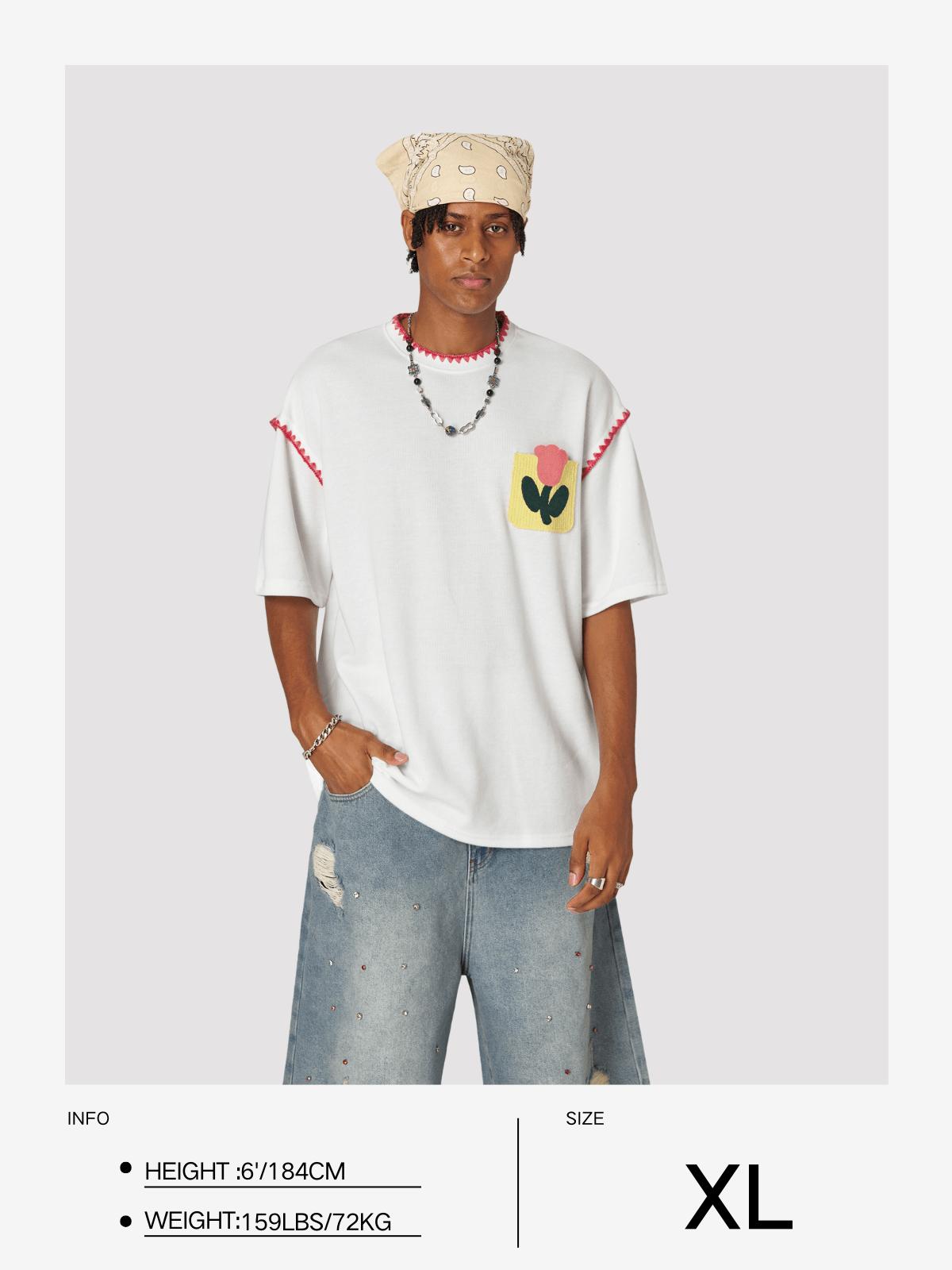 Aelfric Eden Crochet Floral Pocket Tee Product Image