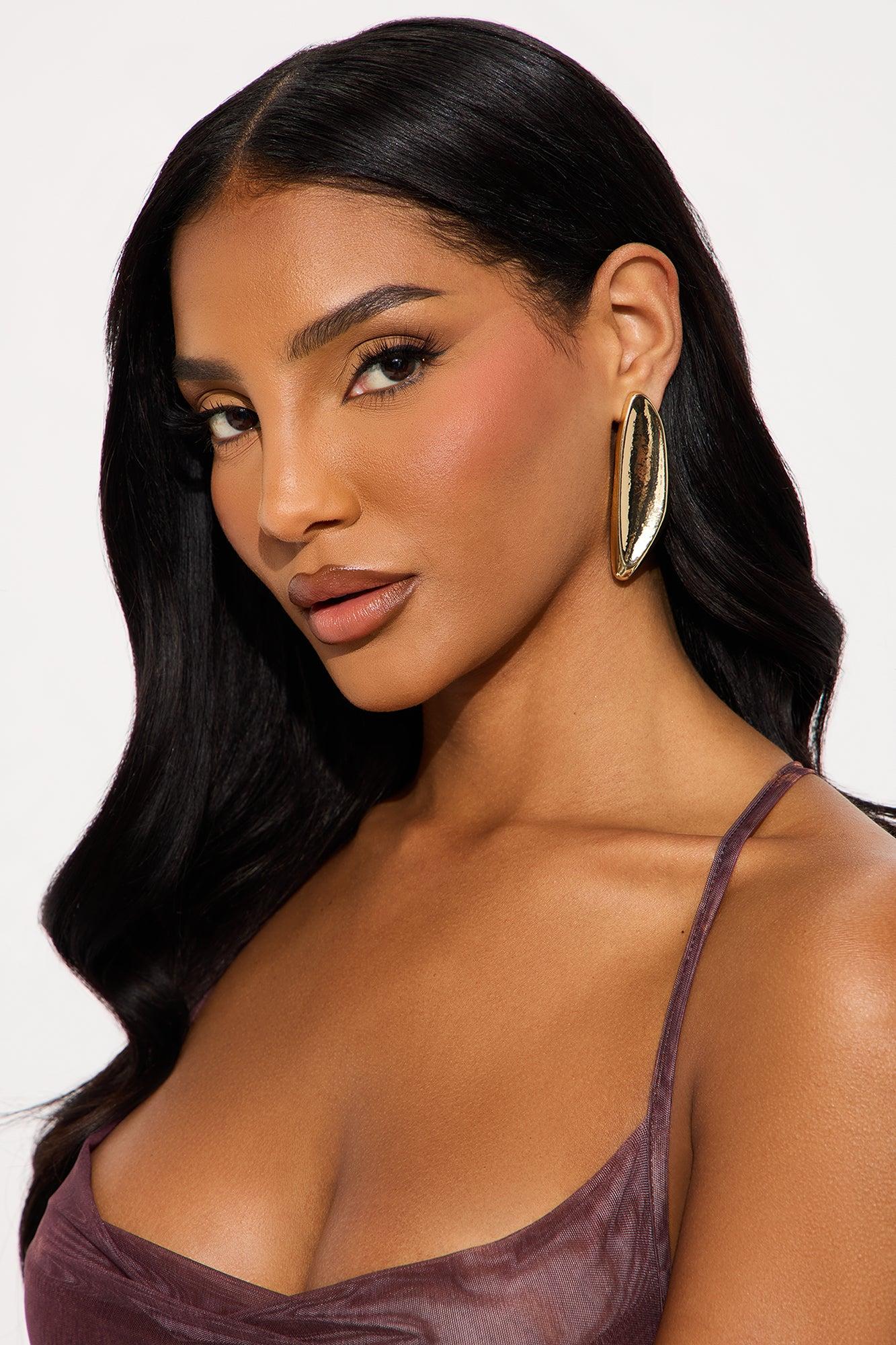 Choose Me Drop Earrings - Gold Female Product Image