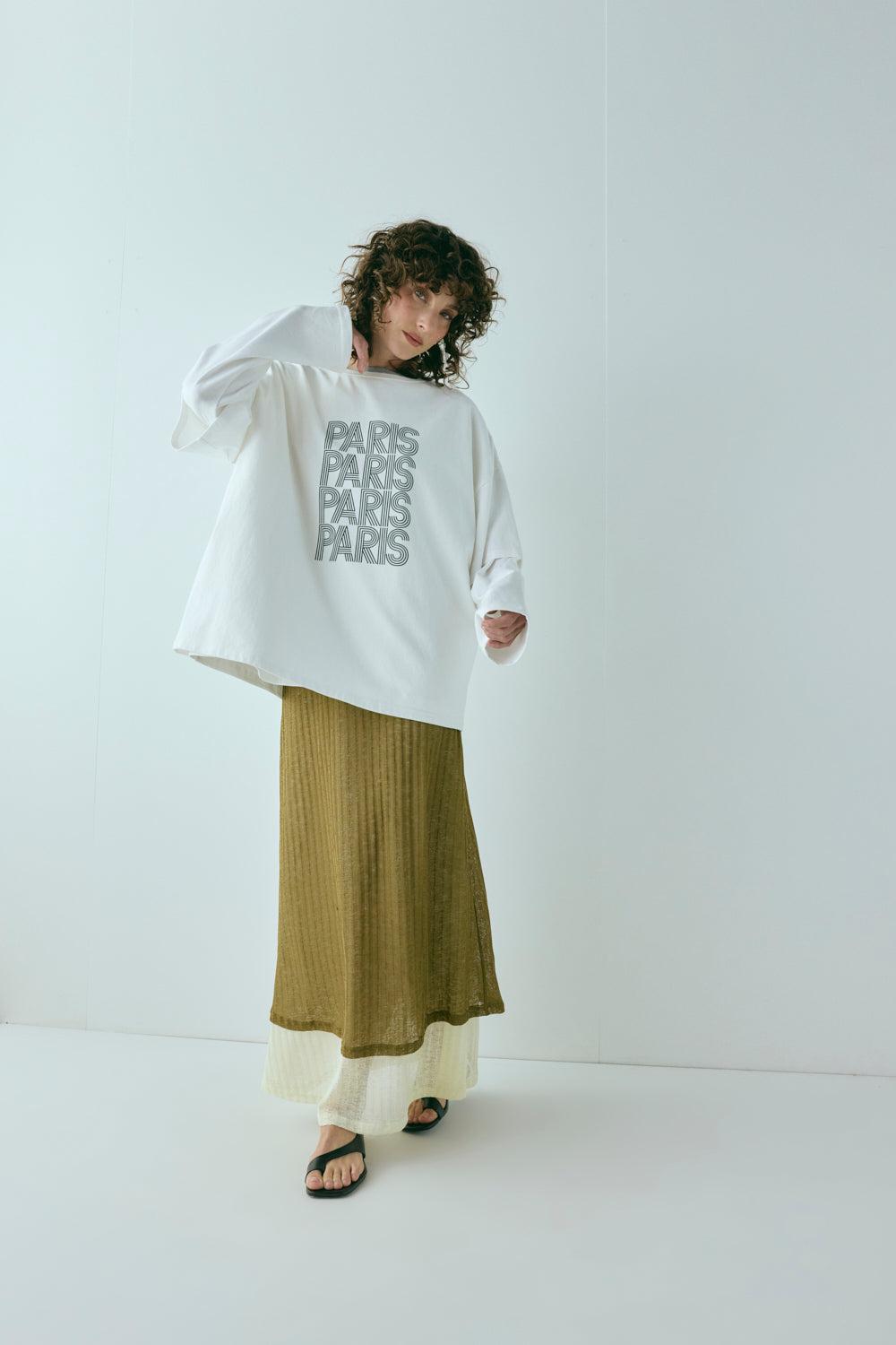 Jil Maxi Skirt Khaki Product Image