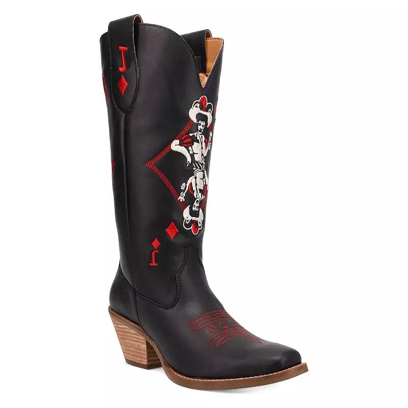 Dingo Jack Of Diamonds Women's Leather Boots,  Product Image