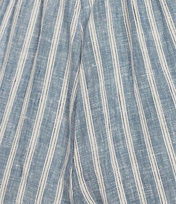 Bryn Walker Stripe Linen Flat Front Straight Leg Coordinating Pants Product Image