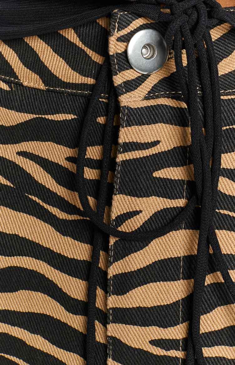 Kennedi Brown Print Pants Product Image